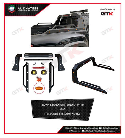 GTK Flexible Trunk Stand Steel Black For Tundra