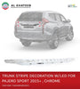 TRUNK STRIPE DECORATION W/LEDFOR MONTERO 2015+ PAJEROSPORT CHROME