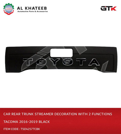 GTK Car Rear Trunk Streamer Decoration With 2 Functions Tacoma 2016-2019 Black