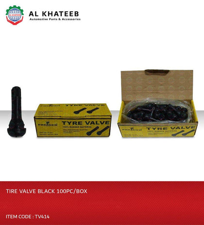 TIRE VALVE BLACK 100PC/BOX