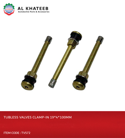 TUBLESS VALVES CLAMP-IN 19*4*100MM