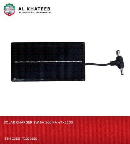 SOLAR CHARGER 1W 6V 100MA 4TX2200