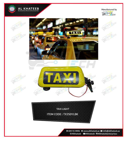 TAXI LIGHT BIG W/BRACKET ENG/ENG YL