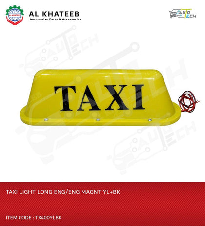 TAXI LIGHT LONG ENG/ENG MAGNT YL+BK-TX400YLBK