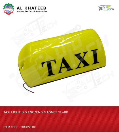 TAXI LIGHT BIG ENG/ENG MAGNET YL+BK