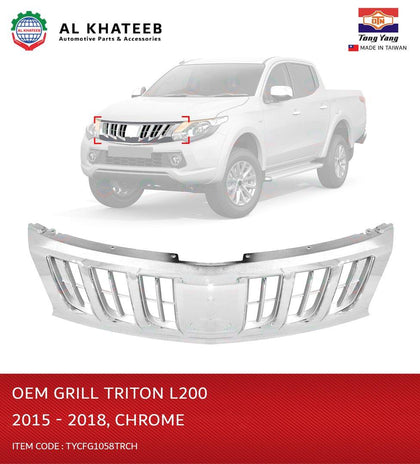 Al Khateeb TYG OEM Front Grille Chrome For Triton L200 2015-2018