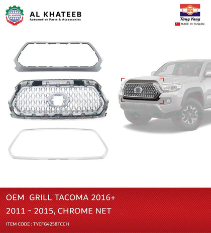 Al Khateeb TYG OEM Front Grille Chrome With Mesh For Tacoma 2016+