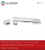 Al Khateb Hushan Car Front Exterior Door Handle Chrome With Keyhole R-H 2Pcs