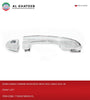 Hushan Car Front Exterior Door Handle Chrome With Keyhole Hilux Revo 2015+ Rav4 2013-2018 L-H 2Pcs