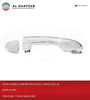 Al Khateb Hushan Car Rear Exterior Door Handle Chrome With Keyhole Hilux Revo 2015+ Rav4 2013-2018 Left & Right 4Pcs