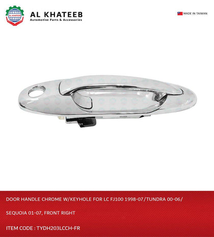 Al Khateb Hushan Car Front Exterior Door Handle Chrome With Keyhole R-H 1Pc