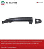 Al Khateb Hushan Car Front Exterior Door Handle Smooth Black Without Keyhole, Front Left 2Pcs