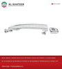 Al Khateb Hushan Car Front Exterior Door Handle Chrome Without Keyhole, Front Left 2Pcs