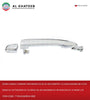 Al Khateb Hushan Car Rear Exterior Door Handle Chrome Without Keyhole, Left & Right