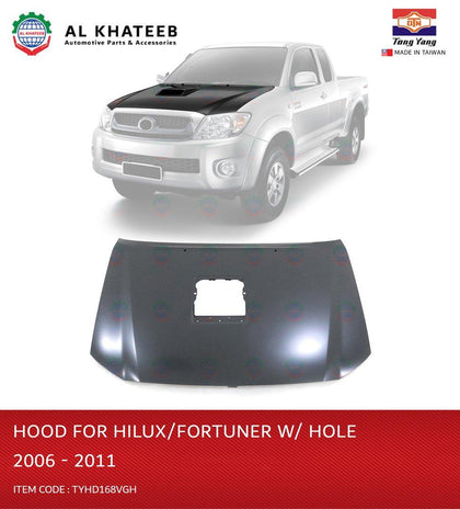 Al Khateeb TYG Steel Hood Panel With Hole For Hilux And Fortuner 2005-2011