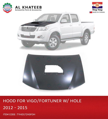 Al Khateeb TYG Steel Hood Panel With Hole For Hilux Vigo And Fortuner 2012-2015