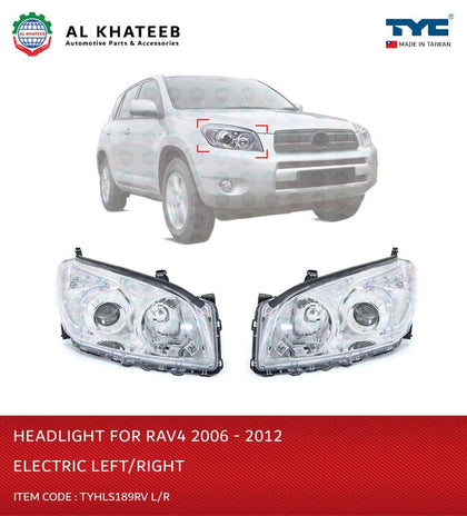 Al Khateeb TYC Car Headlight Electric Chromed Rav4 2006-2012 Right