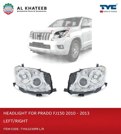 Al Khateeb Tyc Car Headlight Prado Fj150 2010-2013 Left