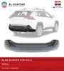 TYG Matte-Dark Gray Rear Bumper Without Sensor Hole & Bracket For Rav4 2019+