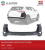 TYG Matt-Black Rear Bumper Without Sensor Hole For Tucson 2015-2018