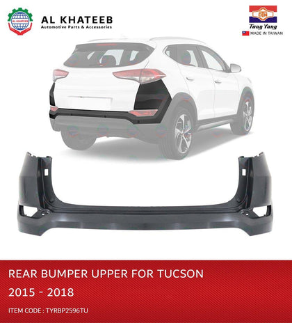 Al Khateeb TYG Matt-Black Rear Bumper Without Sensor Hole For Tucson 2015-2018