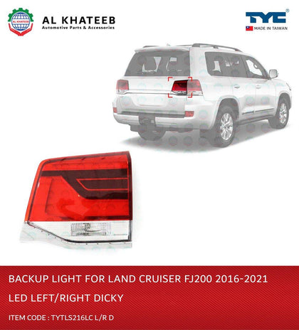 Al Khateeb TYC Car Replacement Backup Tail Light Land Cruiser FJ200 2016-2021 Left