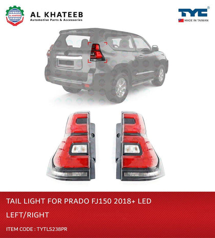 Al Khateeb Tyc Car Replacement Tail Light Lamp Bulb Prado Fj150 2018+ Left