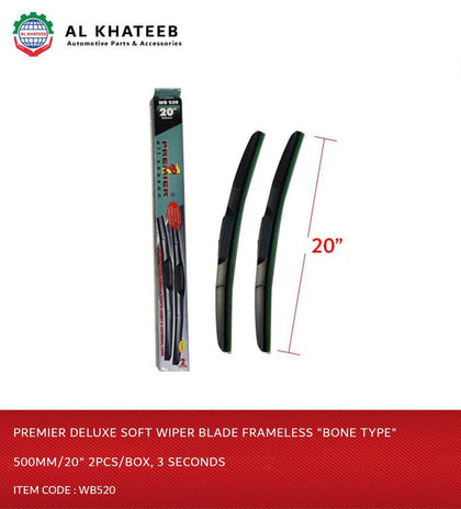 Premier Deluxe Soft Wiper Blade Frameless 