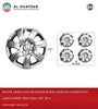 Ruote 16Inch Nylon Silver Wheel Hub Cap Cover With Logo Camry 2010-2011, Set Of 4