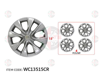 Ruote 16Inch Nylon Silver Wheel Hub Cap Cover With Logo Corolla 2014, Set Of 4