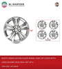 Ruote 16Inch Nylon Silver Wheel Hub Cap Cover With Logo Accord 2010-2014, Set Of 4