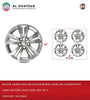 16Inch Nylon Silver Wheel Hub Cap Cover With Logo Accord 2010-2014, Set Of 4