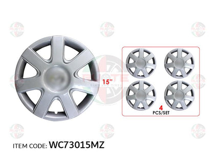Ruote Toyota Mazda Car 15Inch Nylon Silver Wheel Hub Cap Cover With Mazda Logo, Set Of 4