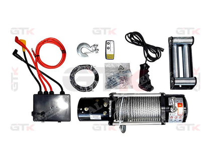 GTK Universal 4Way Roller Off Road Electric Power Winch 12V 9500Lb