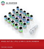 Universal Car Wheel Rim Lug Nut Spline Lock 12Mmx1.5 Rh Rainbow 20+1Pc Key Acorn