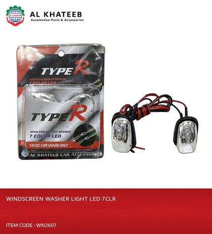 WINDSCREEN WASHER LIGHT LED 7CLR