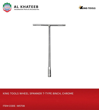 Wheel Spanner T-Type 8Inch, Chrome