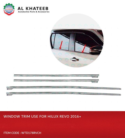 WINDOW TRIM USE4HILUX REVO2016+