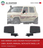 Al Khateeb YTM Side Mirror Right Manual Black Land Cruiser Pickup / Hardtop 1989+, Plastic Base R-H